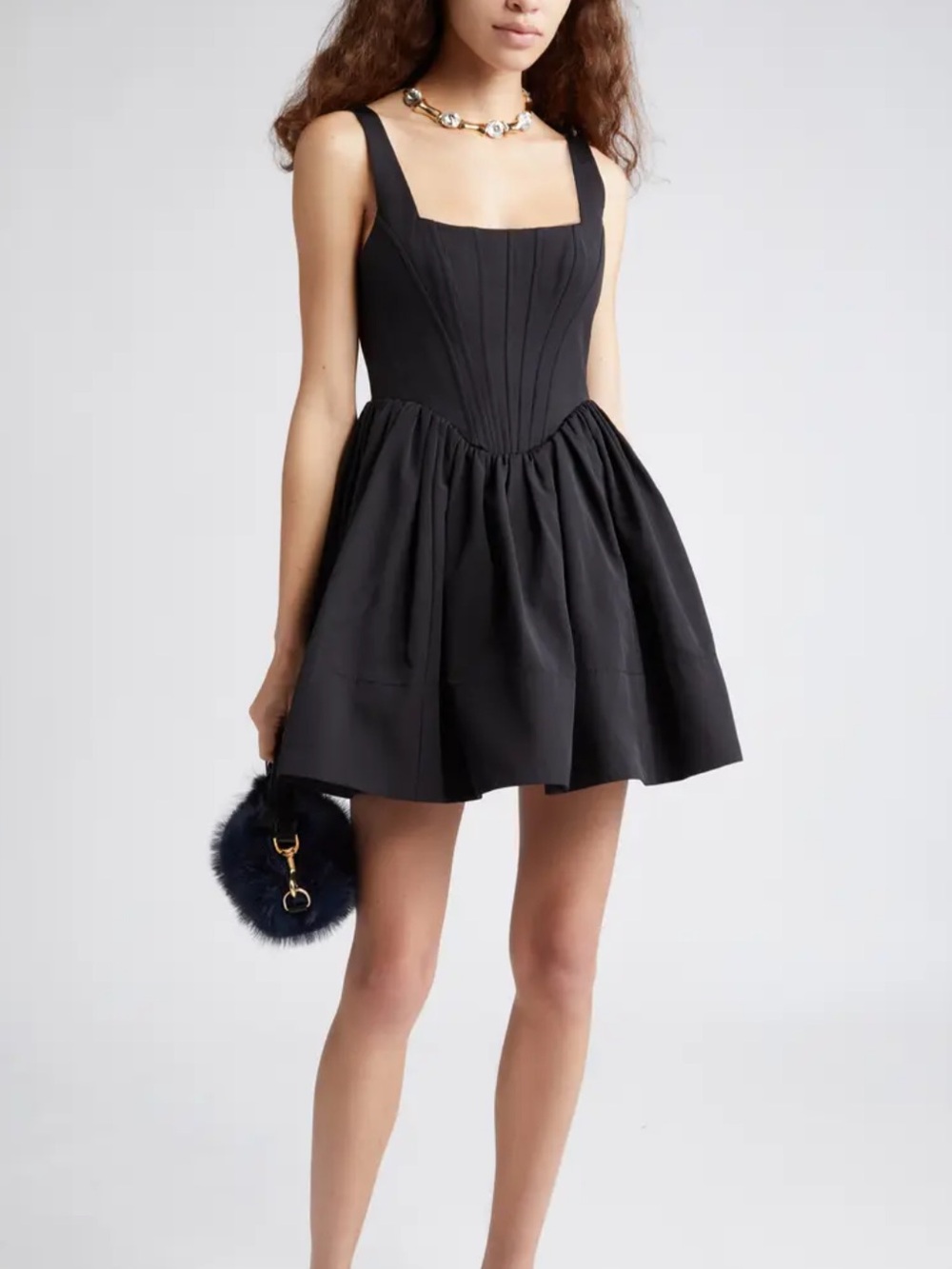 STAUD Black Party Dress